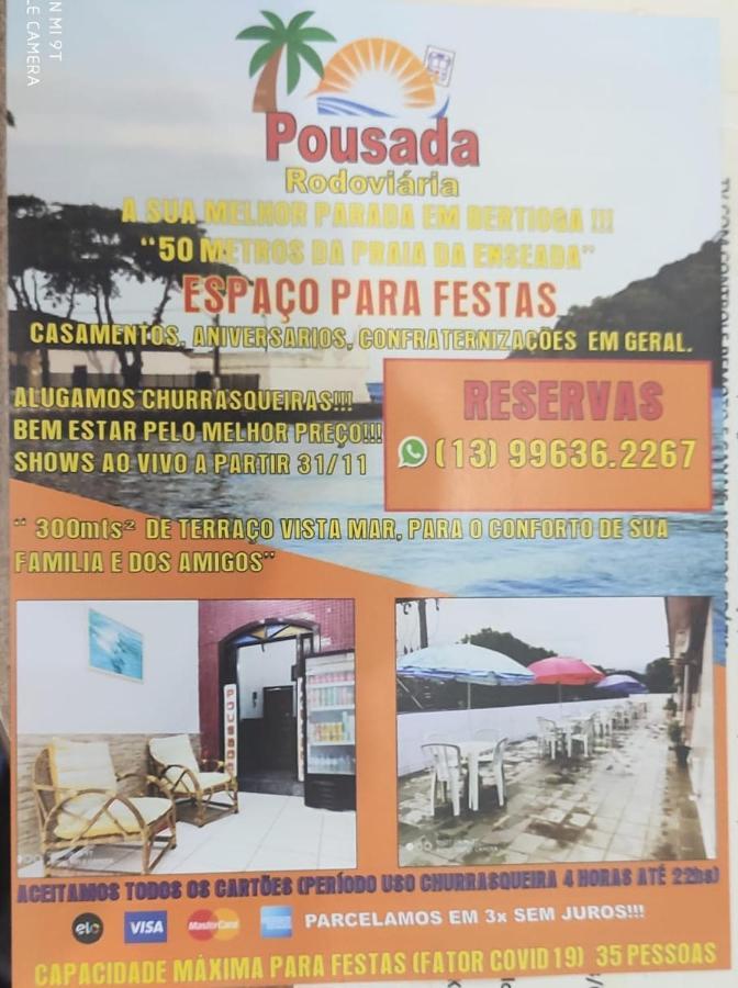 Pousada Rodoviaria Bertioga Exterior foto